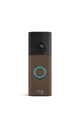 Ring Videotimbre con batería (Battery Video Doorbell) (última gen.), Videotimbre inalámbrico, Retinal 2K, Zoom 6x, Comunicación bidireccional, Prueba gratis, 30 días, plan de suscripción Ring