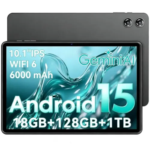 Tablet 10 Pulgadas, Tableta Android 15, T30 0cta-Core, 18GB RAM+ 128GB ROM