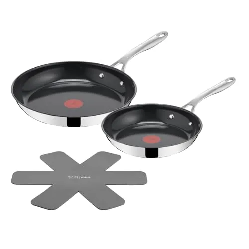 Tefal Jamie Oliver Cerámica - Juego de 2 Sartenes + Protector de sartén