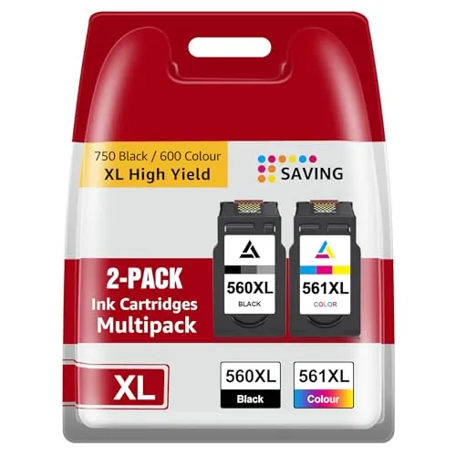 560XL 561XL Tinta Recambio para Canon 560 561 Pack XL Negro & Color