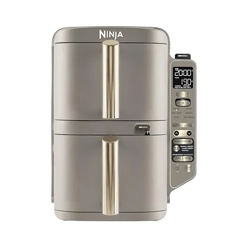 Ninja Double Stack XL, Freidora de Aire, 9,5L, Piedra Dorada, SL451EUSD