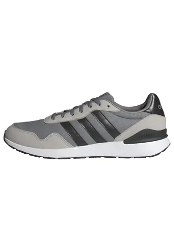 adidas Hombre Run 60s 4.0 Shoes, Grey Three/Core Black/Grey Two, 43 1/3 EU