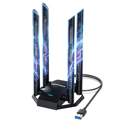 NEWFAST AC1300 Antena WiFi USB Adaptador WiFi USB para PC Dual Band