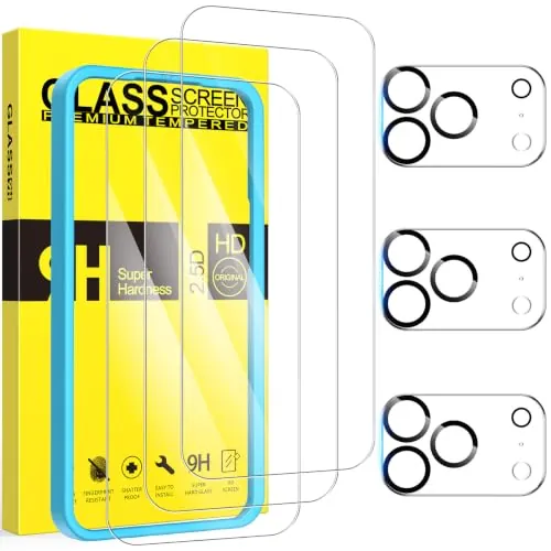 Niphabe 3+3 Unidades Protector Pantalla Para iPhone 18 Pro Max