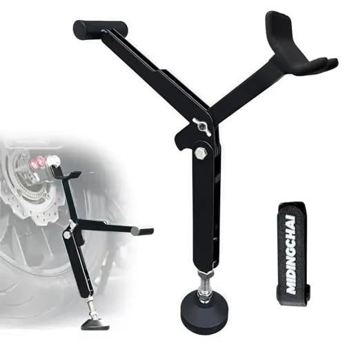 MidingChai Elevador Moto, Caballete Moto Portátil para Rueda Trasera