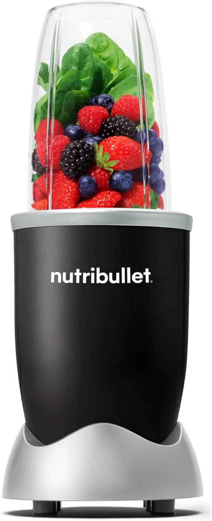nutribullet Original 600, batidora personal, batidora multifuncional y licuadora, 600 W de potencia, NB603DG, Paquete básico, Negro