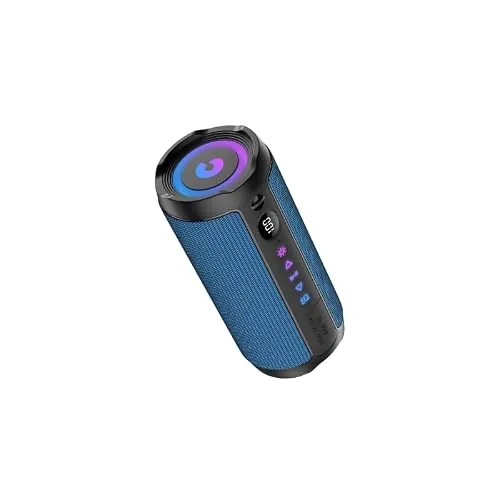 Altavoz Bluetooth Portátil 25W, Potente Altavoz Bluetooth, Altavoces Graves Duales, 25H Reproducción, IPX7, RGB, Emparejamiento TWS, AUX, TF, USB, Ideal Para Actividades Aire Libre, Fiestas,Viajes.