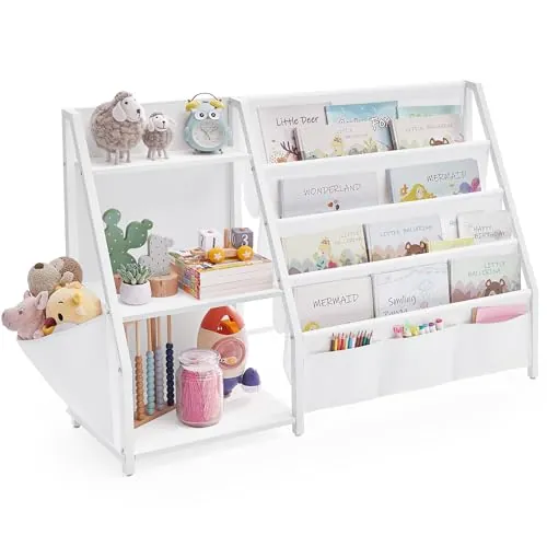 SONGMICS Librería Infantil, Estantería para Niños, 108,5 x 30 x 75 cm