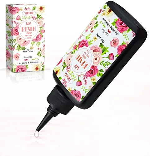 YIEHO Resina UV 100g, Resina UV Transparente Joyeria