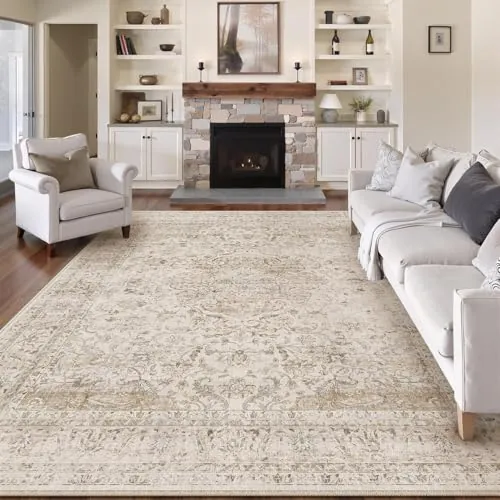 HUGEAR Alfombra Salon 200x300cm Beige Vintage