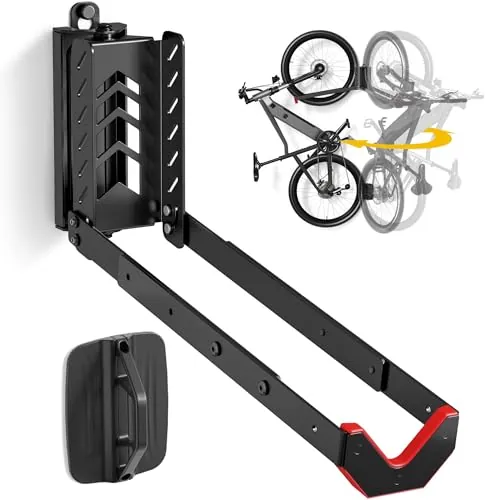 monTEK Soporte de Pared Giratorio para Bicicleta, hasta 35 kg