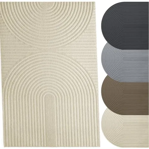 Twinzen - Felpudo Entrada Casa Exterior e Interior Oeko-Tex - 60x90cm - Felpudo Antideslizante, Lavable a Máquina y Absorbente, Beige