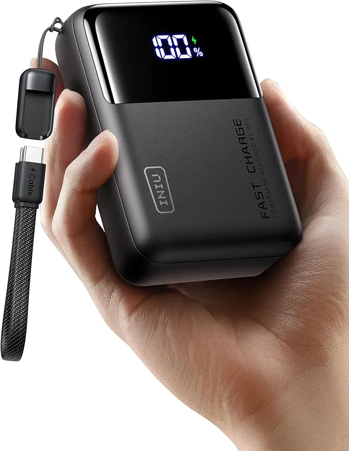 INIU Power Bank Pare Portátil, Pequeño 100W 25000mAh Alta Capacidad Batteria Externa, USB-C Bateria Portatil Carga Rapida para MacBook Pro, Steam Deck, iPhone 17 16 15 Pro, Samsung S22, iPad Pro etc.