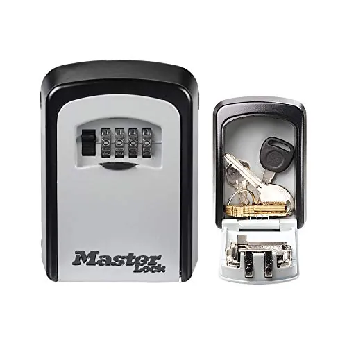 Master Lock Caja fuerte para llaves [Mediana] [Montaje mural] - 5401EURD - Caja de seguridad, Fijación a la pared