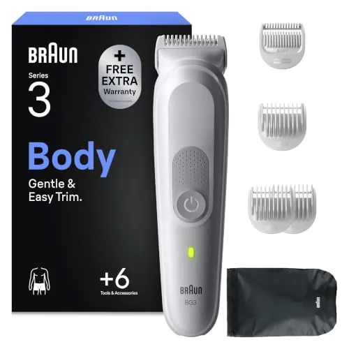 Braun Recortadora Corporal Hombre Series 3, BG3575, Gris
