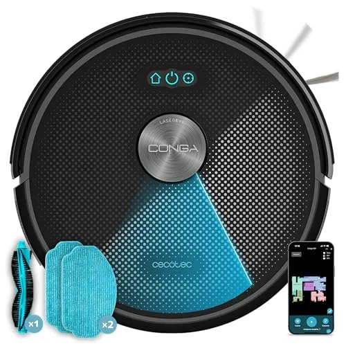 Cecotec Robot Aspirador con Navegación Láser y App Conga M50 X-Treme