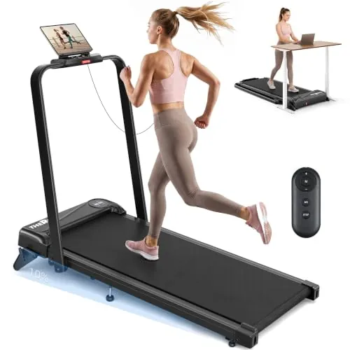THERUN 2,75 HP Cinta de Caminar Plegable con 10% o 6% de Inclinación