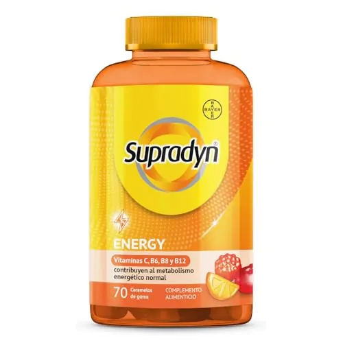 Supradyn Energy Gummies 70 Caramelos de Goma, Hombre y Mujer