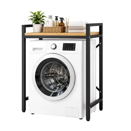 MAGIC SELECT Estantería Superior Lavadora, 1 Balda para Almacenamiento | Estante Organizador de Baño Ahorra Espacio, Mueble de Almacenamiento para Cuarto de Baño