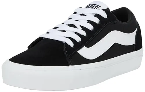 Vans Hombre Zapatillas De Ante Vero, Black/White, 42 EU