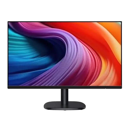 Amazon Basics Monitor de 24"/61 cm, FHD 1080p, MAX 100 Hz, Compatible con VESA, Altavoces Integrados, Negro