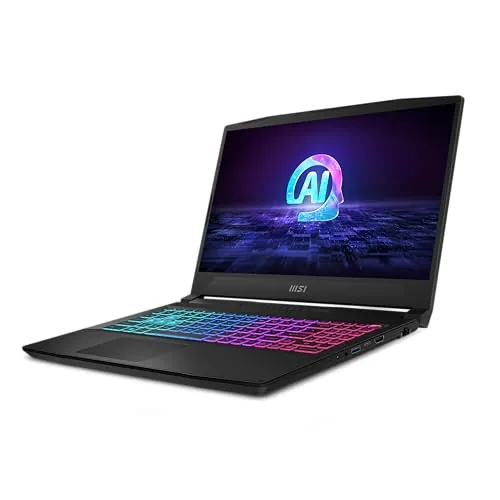 MSI Katana A15 AI B8VF-610XES - Ordenador portátil 15.6" (Ryzen 7 8845HS, RTX 4060, RAM 16Gb, 1TB SSD, Free Dos), Negro, Teclado QWERTY español