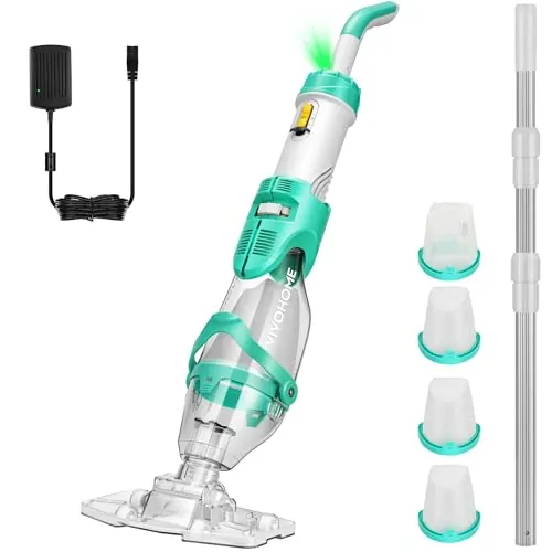 VIVOHOME Aspirador de Piscina Inalámbrica con Succión Fuerte de 4300LPH