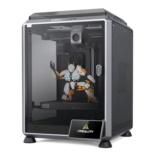 Creality Impresora 3D K1C Gris, Impresora 3D 600mm/s Impresión Rápida, con Cámara AI, Nivelación Automática, Extrusora Robusta, 220x220x250mm
