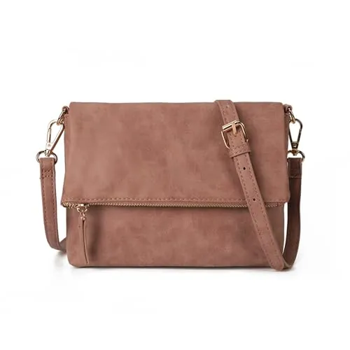 Gladdon bolso de hombro de las mujeres, bolso de hombro con cremallera, bolso crossbody, bolso de cuero pequeño