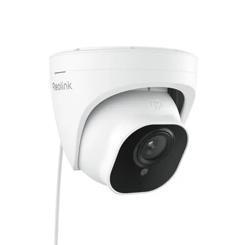 Reolink 5MP PoE Camara Vigilancia Exterior con Detección Personas/Vehículos IP Domo Cámara Seguridad IP67 Impermeable, Grabación de Audio, con Ranura para Tarjeta SD RLC-520A
