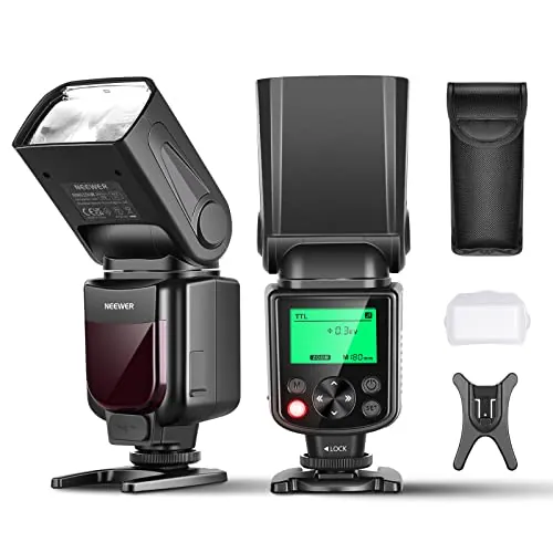 NEEWER NW635II-S TTL Cámara Flash Speedlite con Difusor Suave, Compatible con Sony A9 II A9 A7R V A7R IV A7 IV A7R III A7S III A7 III A7S II A7R II A7S A7 A7C A1 A6600 A6500 A6100 A6000 A99 A350