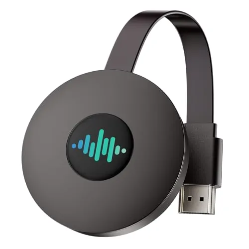 5G Wireless HDMI dongle 4K,Miracast hdmi Dongle, Wireless WiFi Display Dongle,Compatible con Miracast/Airplay/DLNA para Teléfono Android/i-OS/PC/TV/Monitor (Negro nacarado)