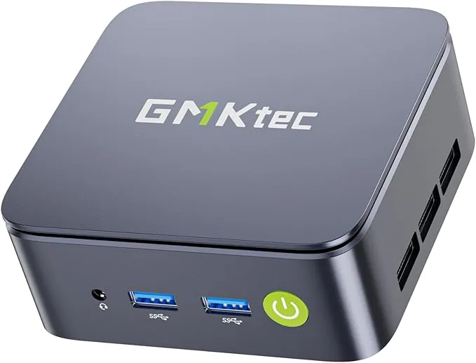 GMKtec Mini PC AMD Ryzen 5 W11 Pro 3500U (Rendimiento Superior a 4300U/N150/N100/N95 4C/8T 4.50 GHz), Miniordenador G10, 16 GB de RAM DDR4 + SSD PCIe 3.0x4 de 1TB, WiFi 5, USB 3.2, USB-C, BT 5.0