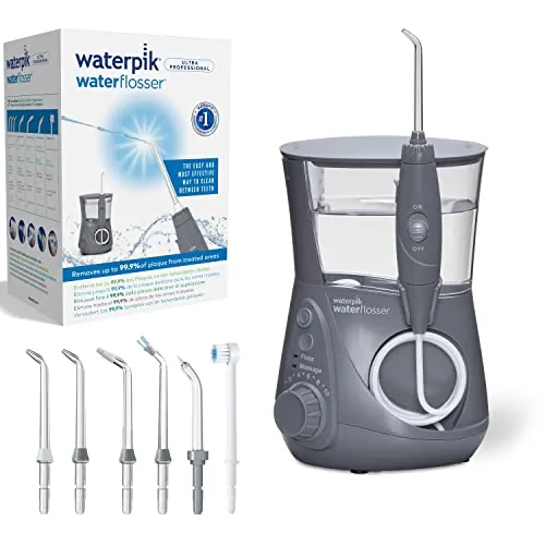 Waterpik Ultra Professional, Irrigador Dental de Sobremesa, Gris