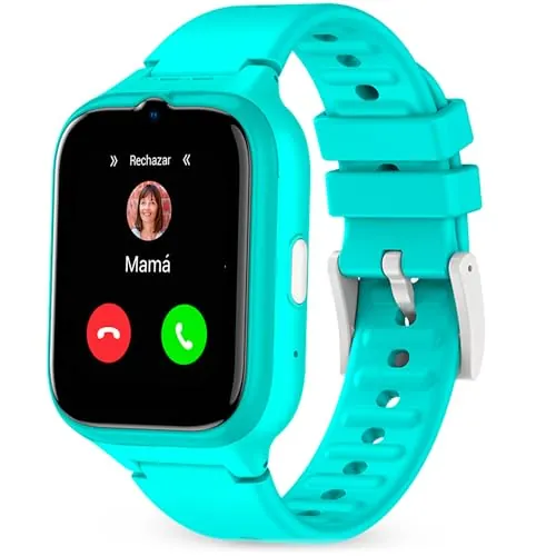 SPC Smartee 4G Kids – Reloj Inteligente para niños con GPS, Llamadas y videollamadas, Chat Familiar, Modo Colegio, botón SOS, IP68 y gestión de smartwatch en App Gratuita Smart Clan