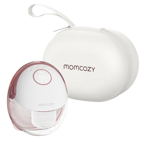 Momcozy M6 Sacaleches Eléctrico Manos Libres, 295 mmHg, 3 Modos 9 Niveles