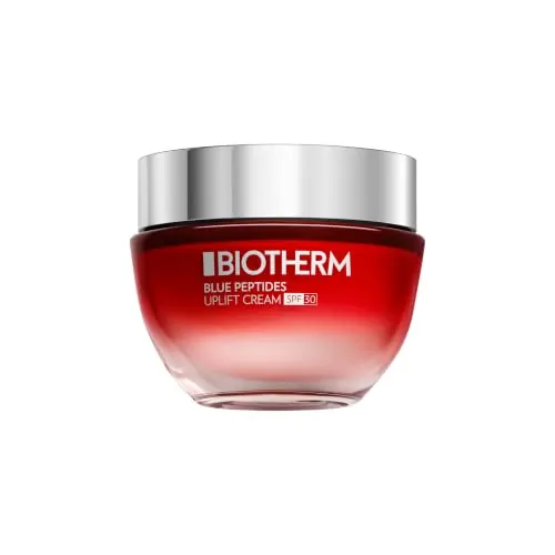 Biotherm, Blue Peptides Uplift, Crema Facial Reafirmante con Fotoprotección SPF 30, Enriquecida con Péptido de Colágeno, Para Todo Tipo de Pieles, 50 ml