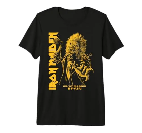Iron Maiden Run For Your Lives Tour Madrid Camiseta Premium