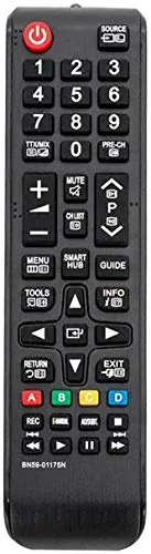 Reemplazo Mando Samsung Smart TV Original bn59-01175n Aplicable a para Mando TV Samsung Smart TV, No Requiere configuración