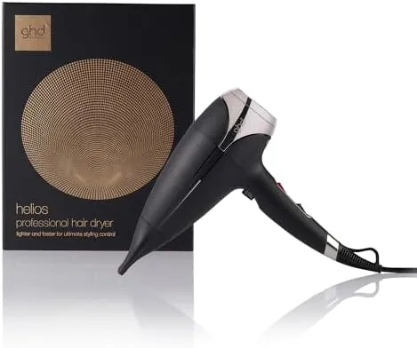 ghd Helios - Secador de Pelo Profesional, Ligero, Secado Rápido, Máximo Control del Peinado - Para Todo Tipo de Cabello - (Enchufe Europeo)