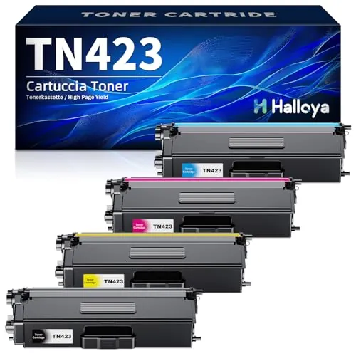 Halloya TN423 TN421 Cartuchos de Tóner Compatible con Brother TN-423 TN-421