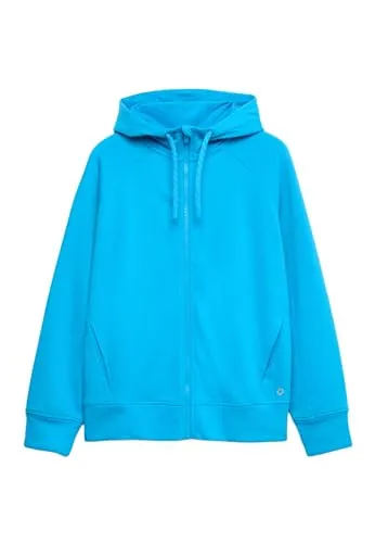 Marks & Spencer Sudadera con Capucha Informal de algodón con Cremallera Mujeres L