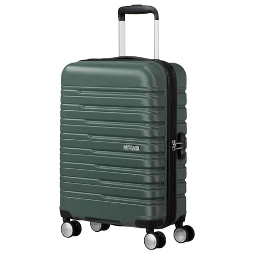 American Tourister Flashline - Spinner S, Equipaje Manual, 55 cm, 34 L, Verde (Bosque Oscuro)