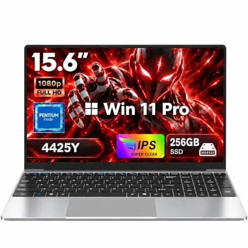 15,6 Pulgadas Ordenador Portátil Laptop FHD, 4425Y, 16GB RAM, 256GB SSD