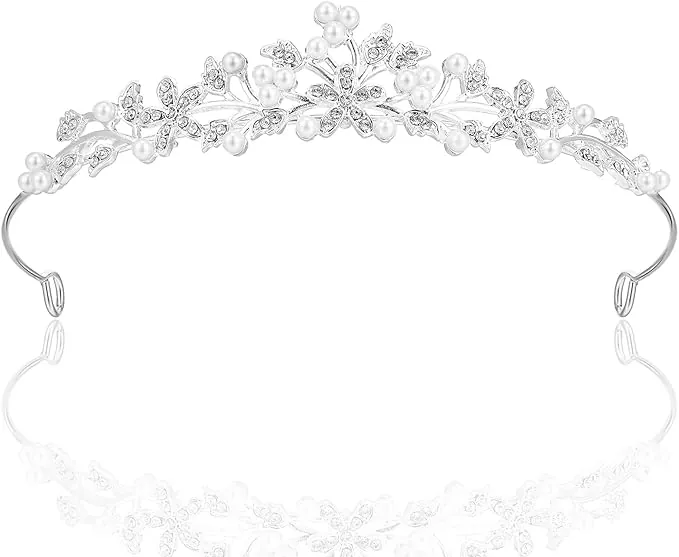 Corona de princesa para novia con diamantes de imitación, diadema de boda para reina, novia, cumpleaños, boda, desfile, Halloween, baile, festival, fiesta