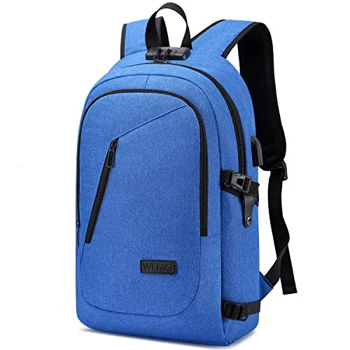 Mochila antirrobo para laptop, mochila de viaje de negocios de 15.6 pulgadas con cerradura con carga USB, resistente al agua, mochila de computadora universitaria, mochila de trabajo, regalo para