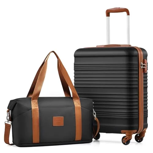 COOLIFE EasyJet Maleta Cabina 55x40x20cm+Bolsa 40x25(36) x20 Equipaje Mano