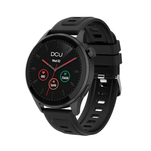 DCU TECNOLOGIC Smartwatch con GPS Integrado y Llamadas Bluetooth – Pantalla AMOLED 1,43'' | Música sin teléfono | Asistente de Voz | Más de 130 Modos Deportivos | Compatible Android/iOS