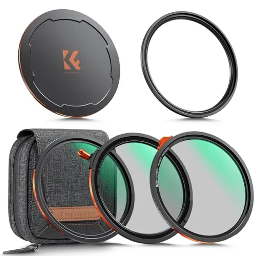 K&F CONCEPT Nano-Xcel 82mm Filtro Magnético CPL+ND2-32+Black-Mist 1/4