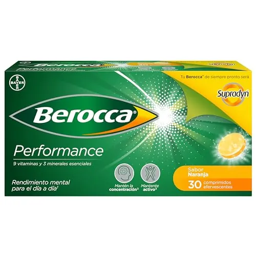 Berocca Performance Sabor Naranja, 30 Comprimidos Efervescentes